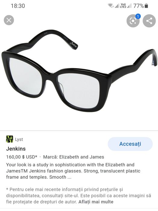 Ochelari Elizabeth and James