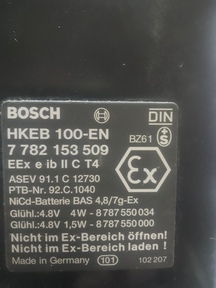 мощен прожектор боен фар акумулаторен Bosch HKEB 100-EN