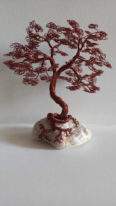 Copacel handmade din fir de Cupru