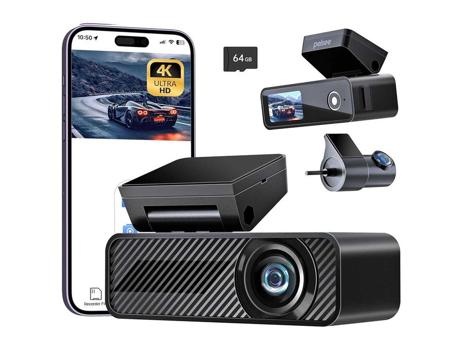 Видеорегистратор Pelsee P1 Duo Dash Cam 4K