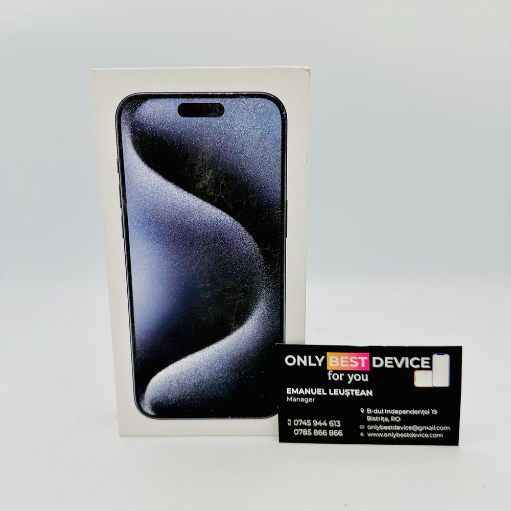  iPhone 15 Pro Max Blue Titanium 256GB SIGILAT / GARANTIE