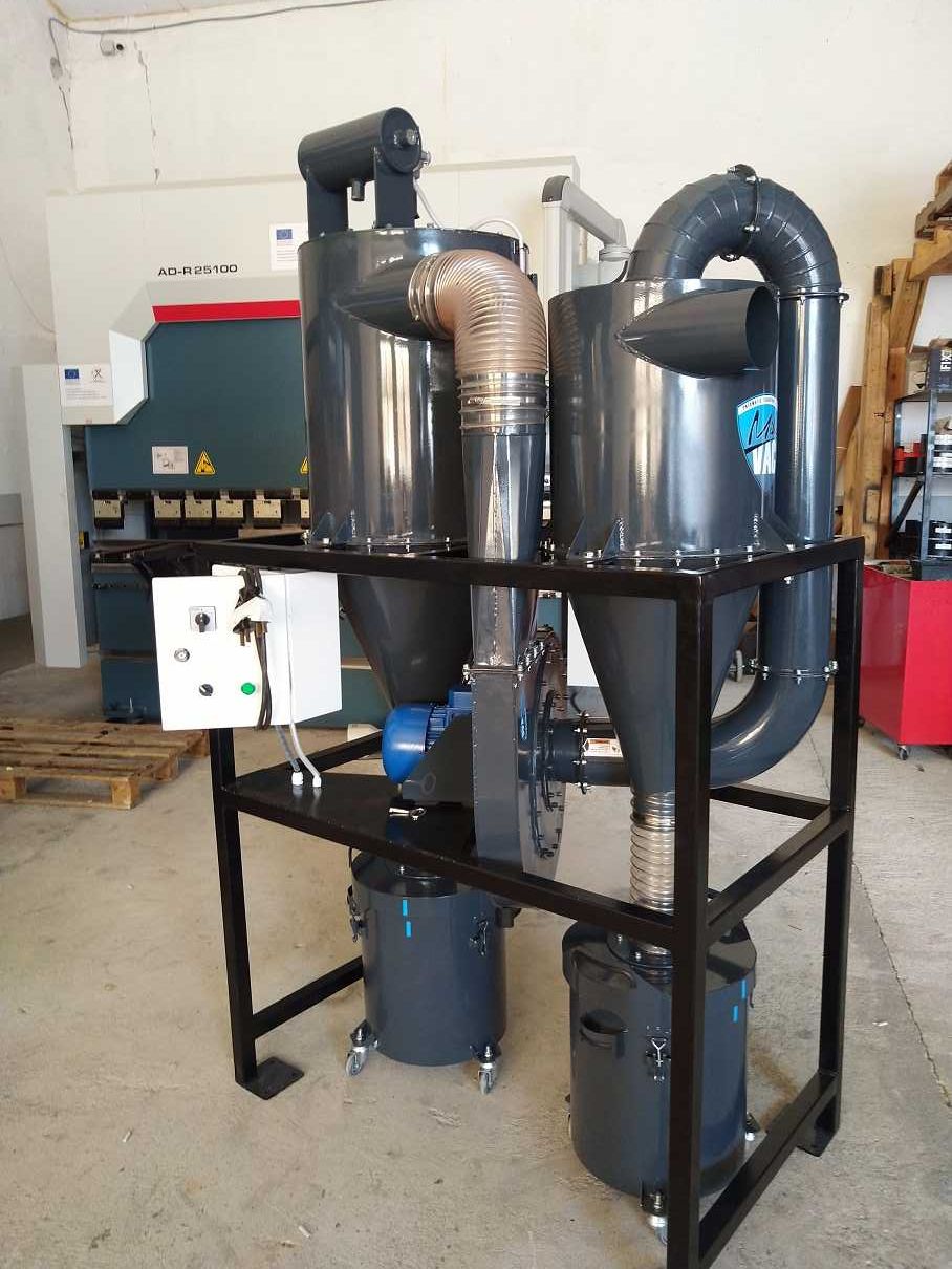 Циклонно сепарираща и филтрираща система QFIL-2.2 kW, Аспирация