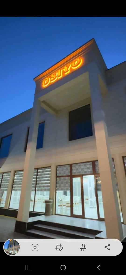 Gallaosiy shaxrida Restorant sotiladi