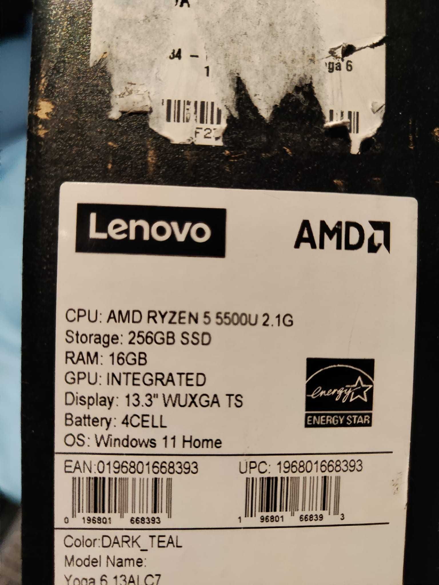 2in1 Lenovo Yoga 6 13.3" FHD IPS TS Ryzen 5 5500U 16GB 256GB Win10