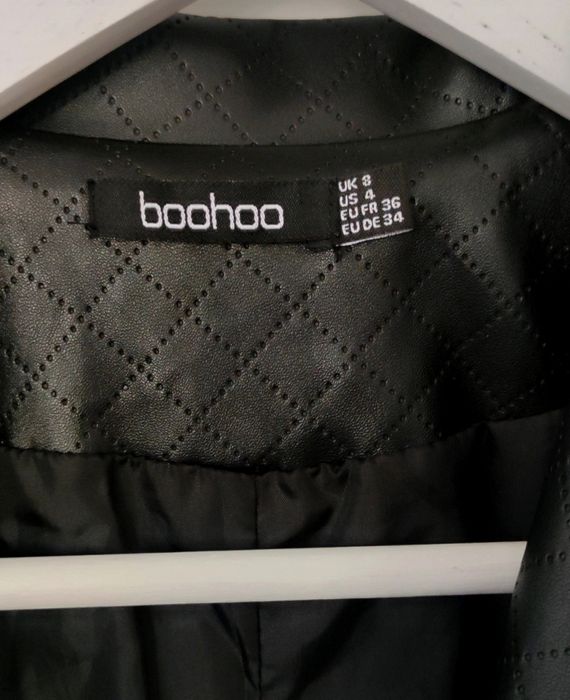 Geacă de piele neagră damă