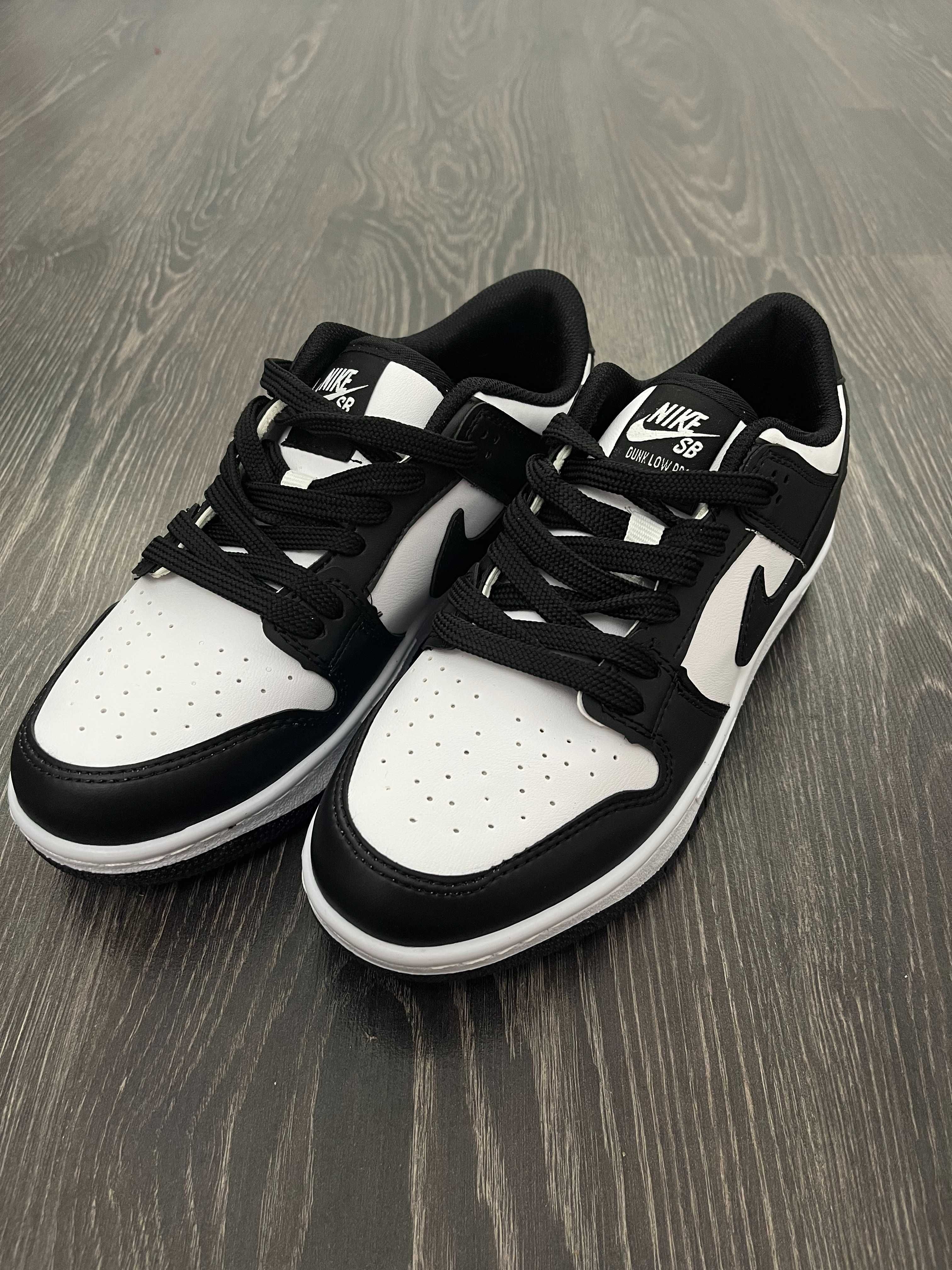 Adidasi NIKE Dunk Low Panda White Black Baieti  Tenesi Produs NOU 2024