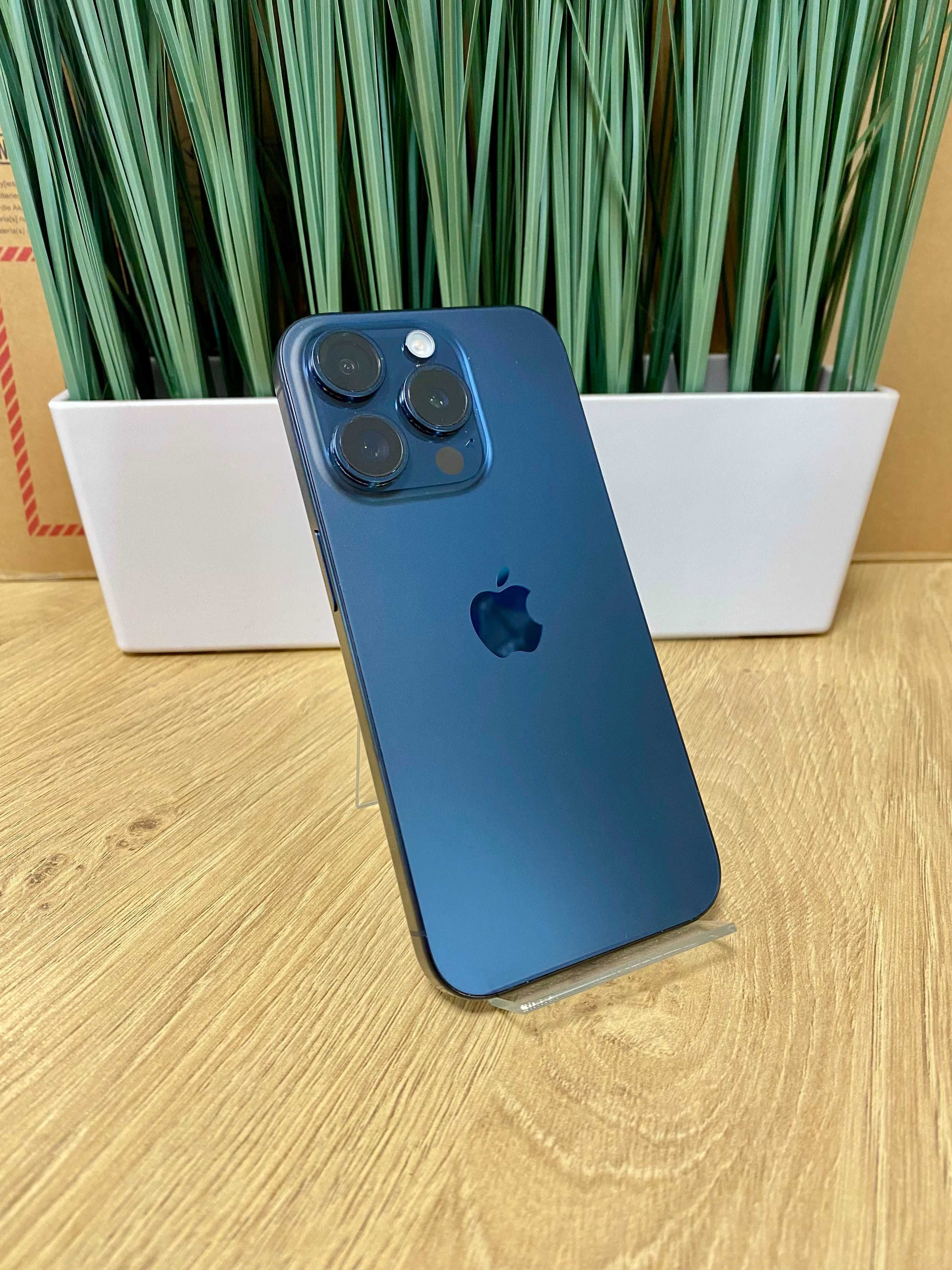 Apple iPhone 15 Pro, 128GB, 5G, Blue Titanium, Перфектен