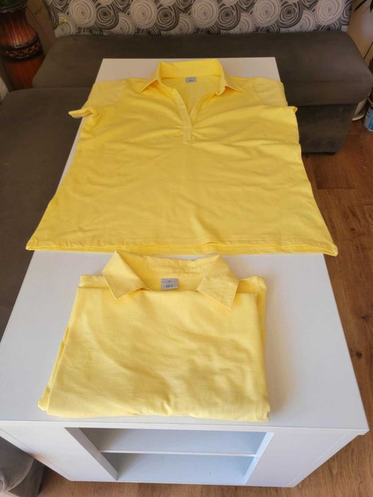 Ежедневни дамски тениски с яка М, Л, ХЛ, ХХЛ