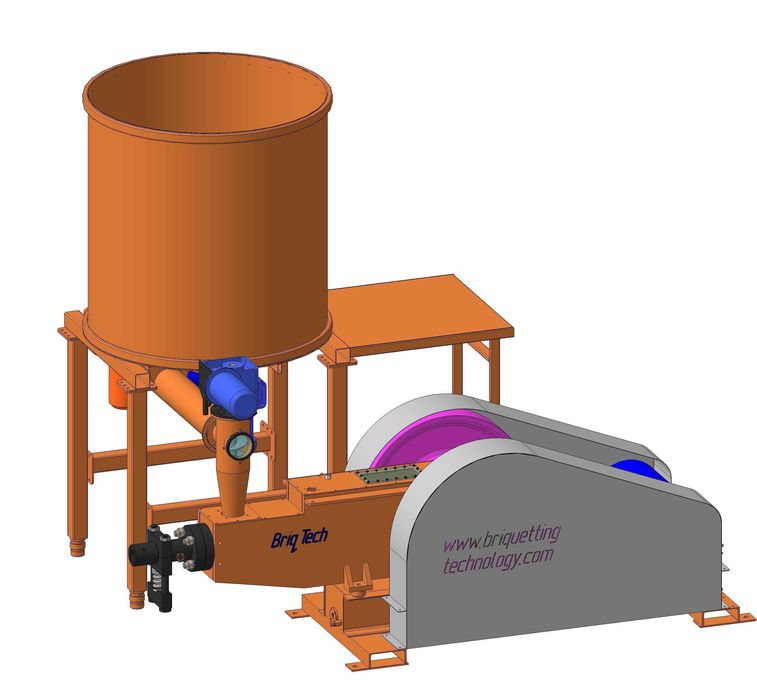 Presa brichetare mecanica rumegus paie "BriqTech" model: BT-065-500