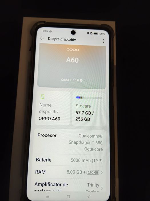 Oppo A60 , 8GB RAM+ 256 GB