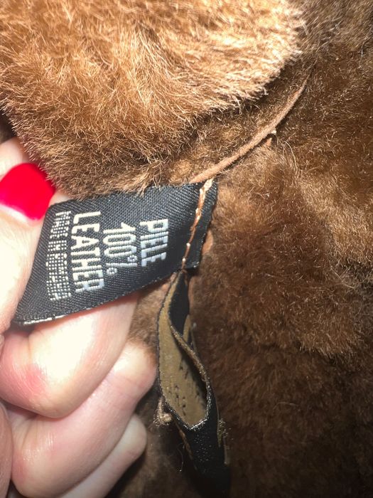 Cojocel shearling piele si blana naturala 36