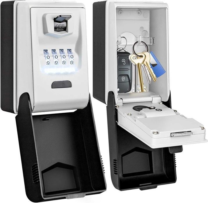 Cutie chei cu cifru ENONEO, montaj perete, negru si gri