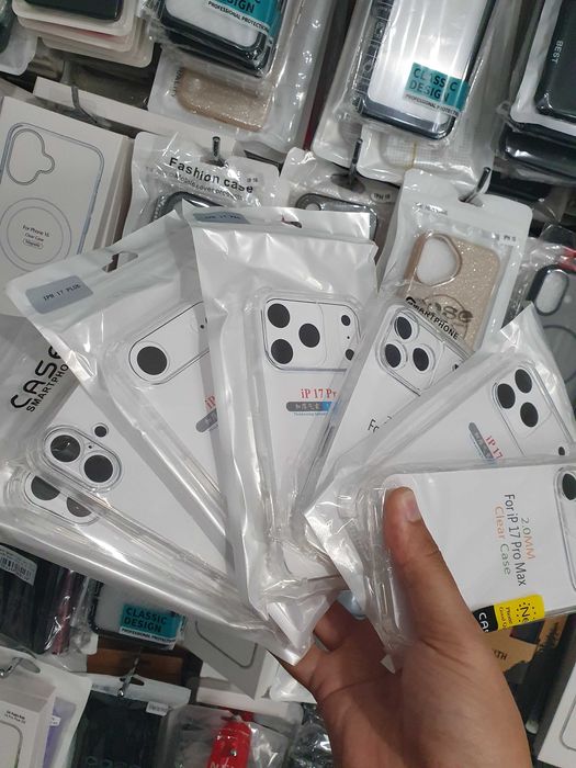 iPhone 17 , AIR , 17 Pro , 17 Pro Max  прозрачни силиконови гърбове