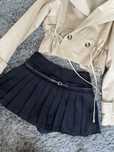 Vand fusta plisata neagra