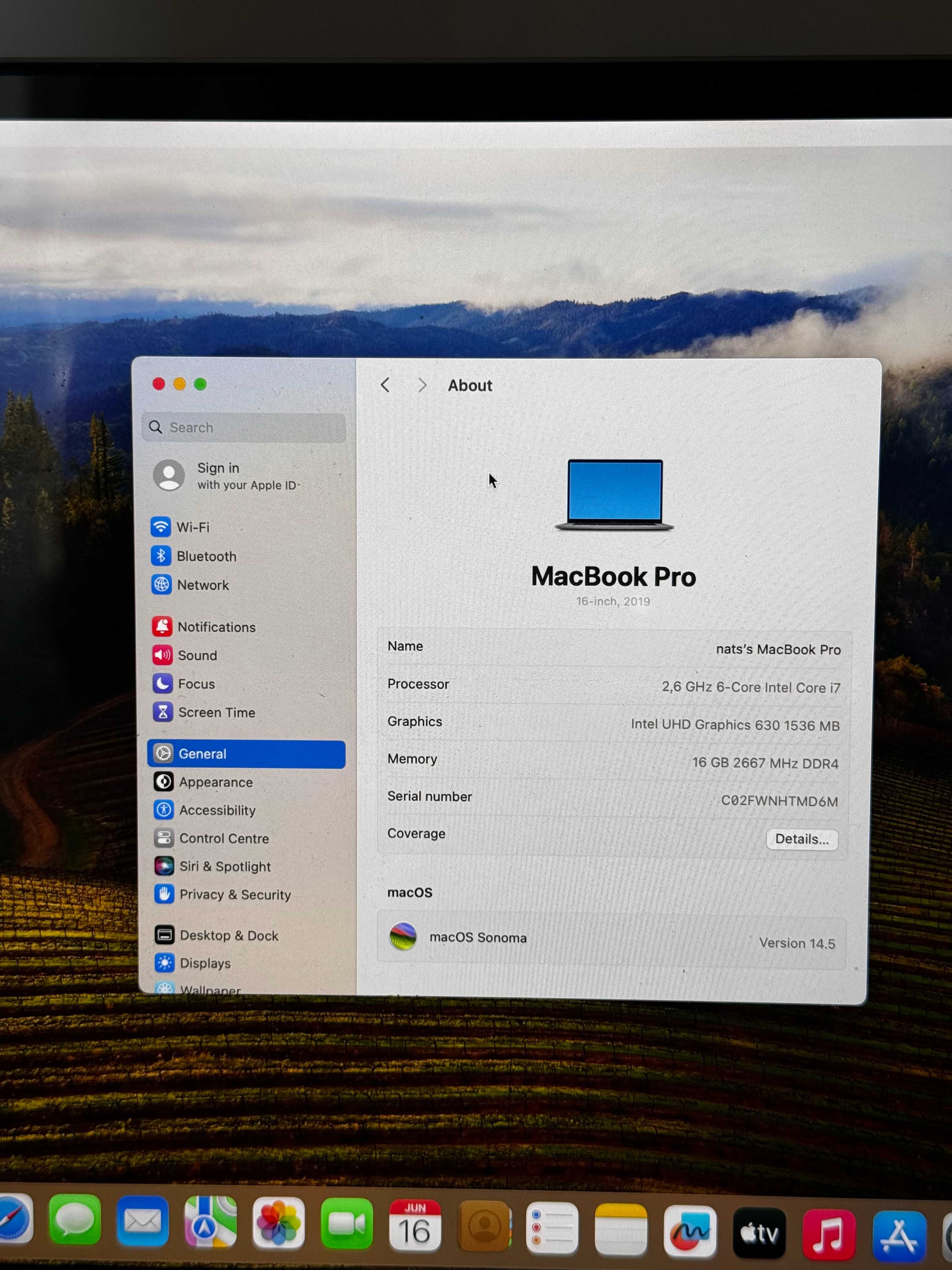 MacBook Pro 16" 2019 Intel 500GB Space Gray