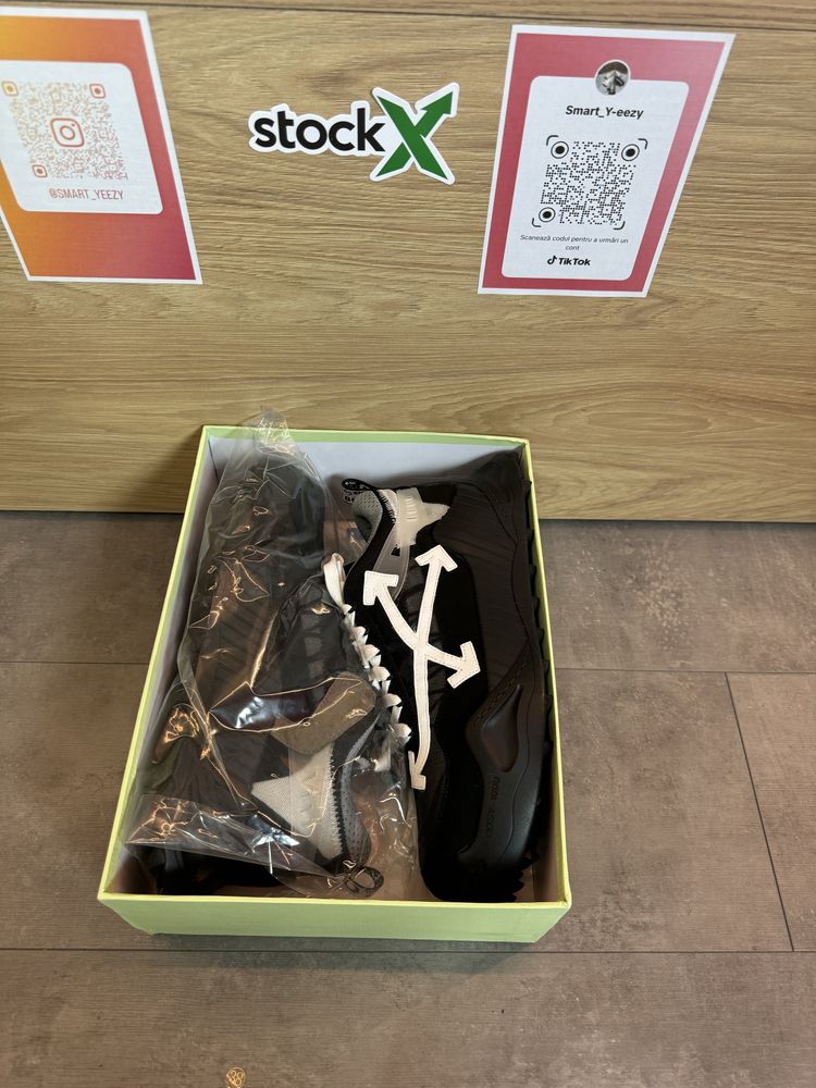 Sneakers OFF White Odsy 1000 , Black Leather Trainers,Poze reale 39-45
