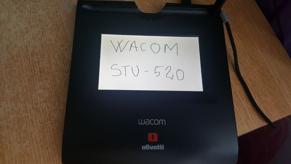 LCD SIGNATURE tablet STU-520 WACOM functionala