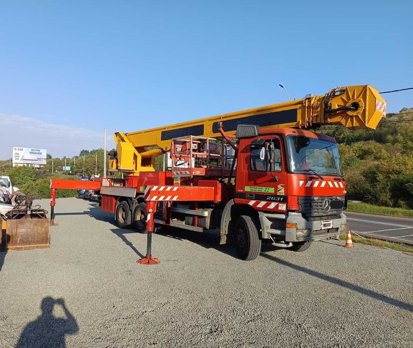 Nacela PRB 40m Mercedes Actros 2631, An Fabricatie : 2002,  291.100 km
