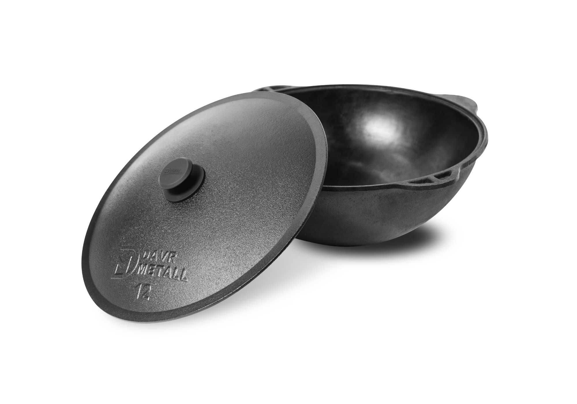 Чугунный казан от Davr Metall 12л/Choyan/Chugun qozon Davr Metall 12L