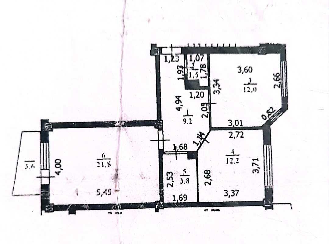 2х ком квартира, микр.Жана орда (9й микр), кирпичн дом 2008г.м. 4(9)эт