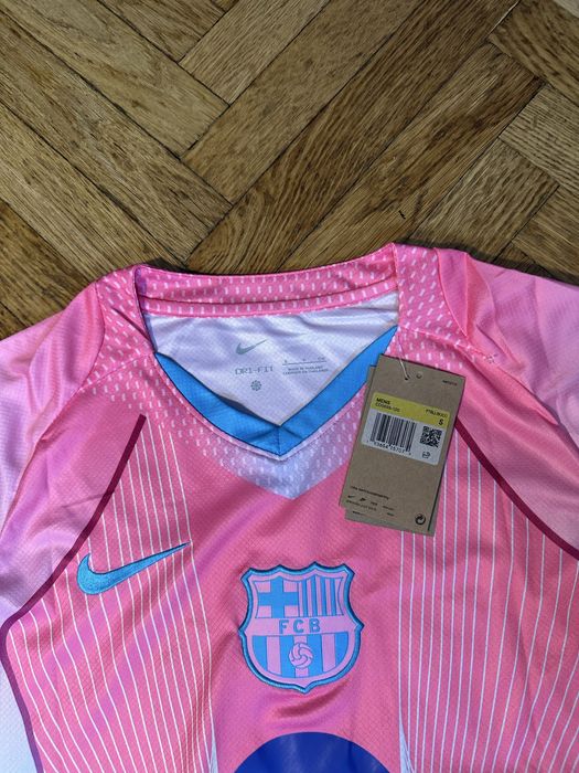 Tricou FC Barcelona Away Roz Lamine Yamal #10 S – Nou cu etichetă