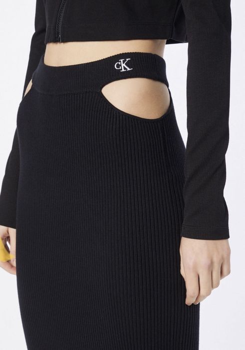 Fusta Calvin Klein Jeans din tricot marimea S