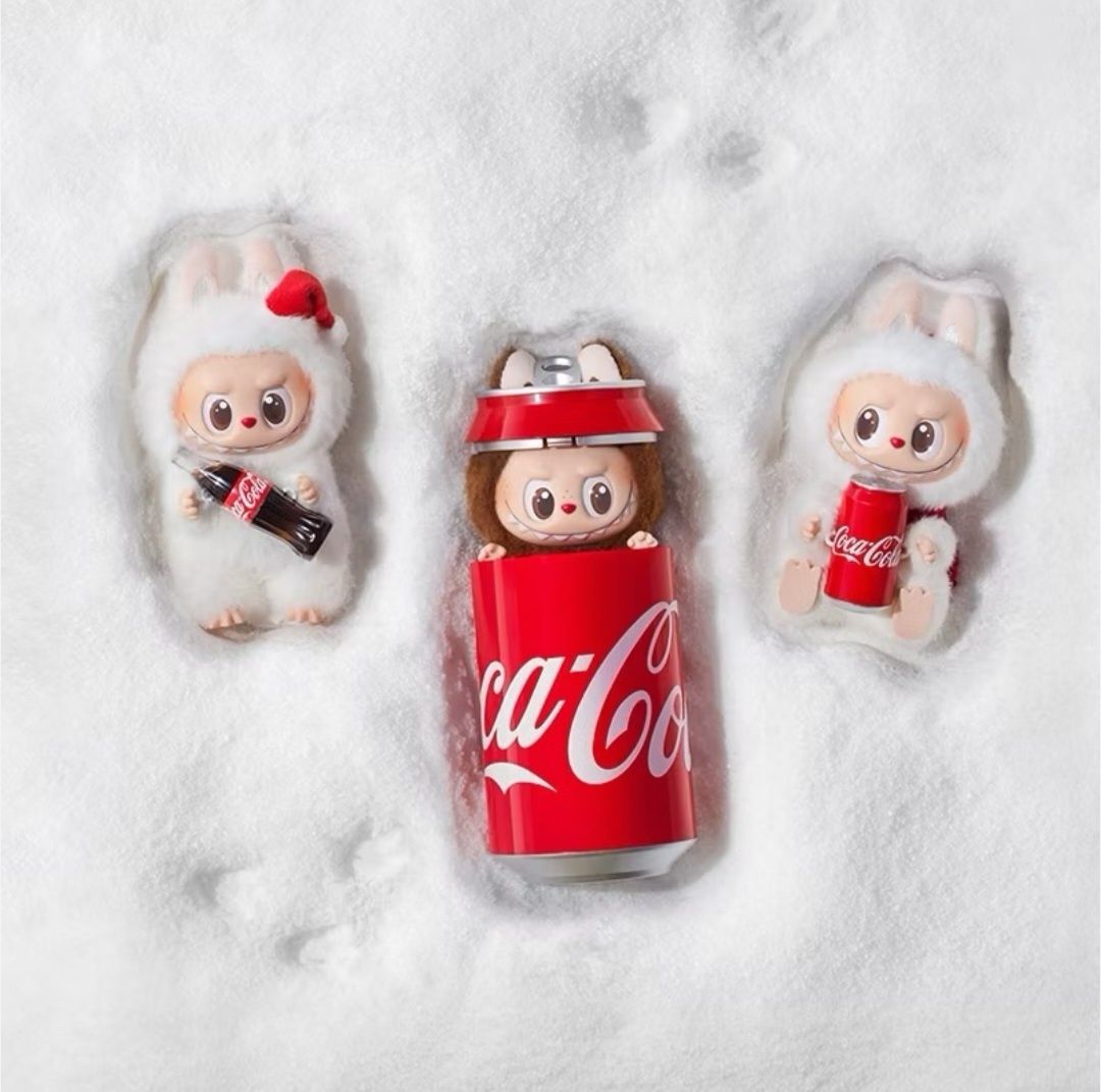 Labubu Coca Cola плюшена играчка Лабубу 17см