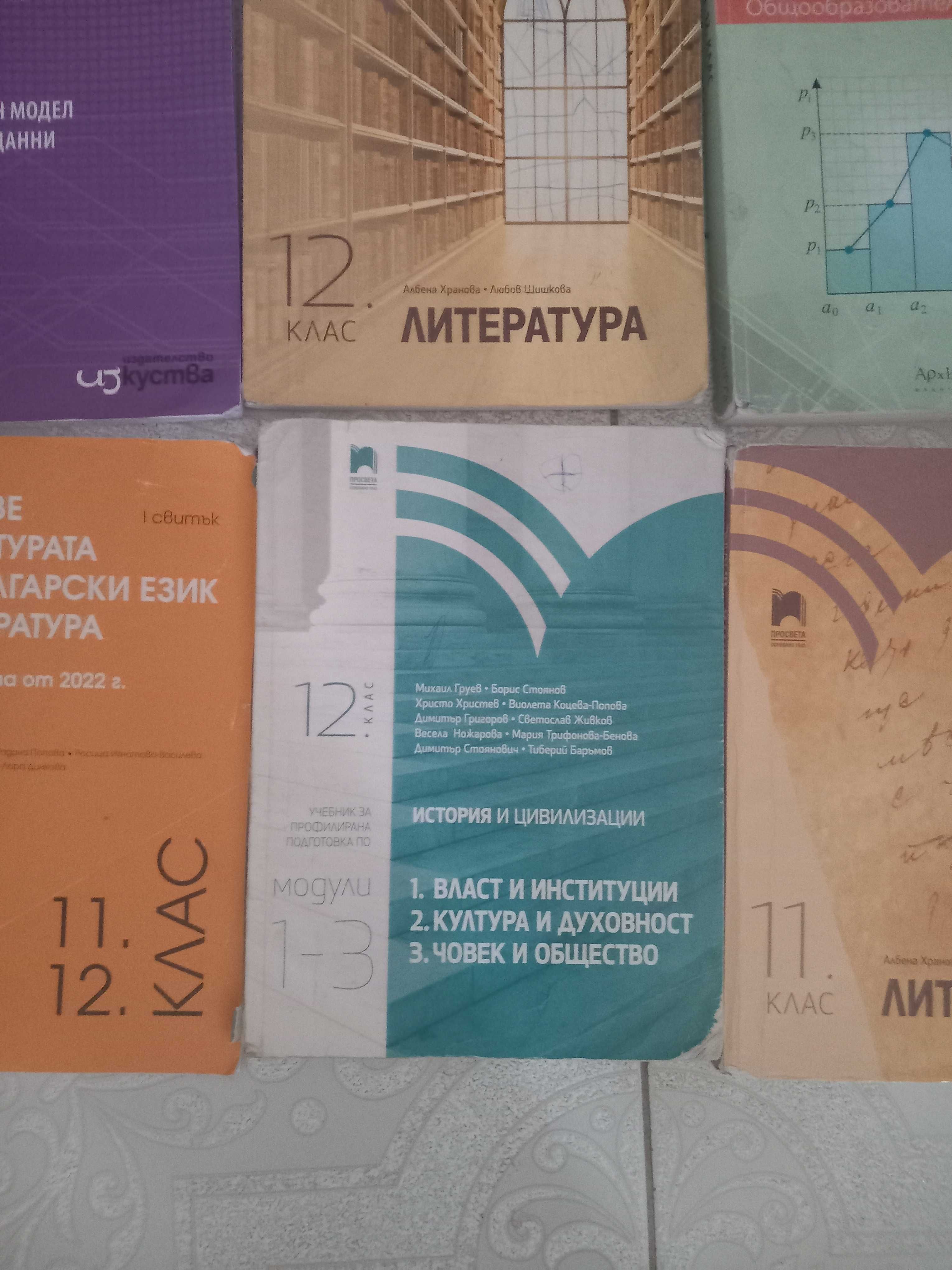 Учебници и помогала за 11 и 12 клас Учебникът по история не е наличен