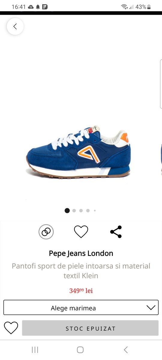 Vând adidasi Pepe Jeans