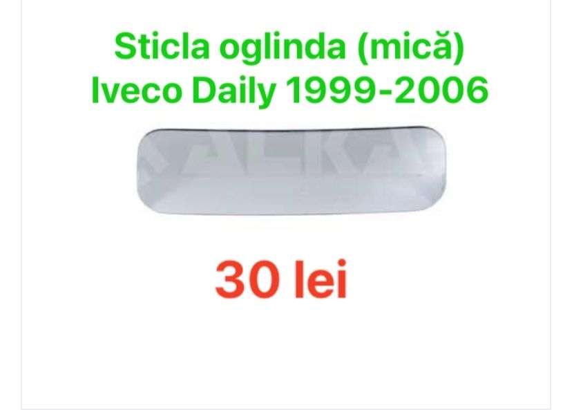 Sticla oglinda (mica) Iveco Daily 1999-2006