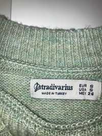 pulover stradivarius marimea s verde menta oversized