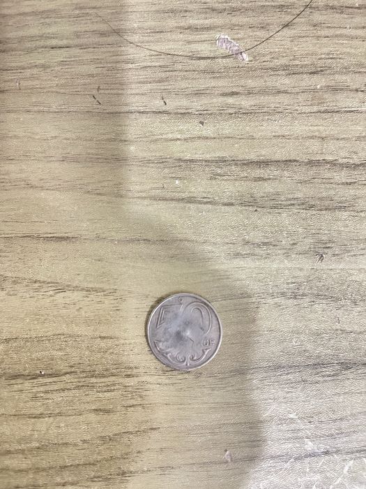 Монета 50тг заводской брак