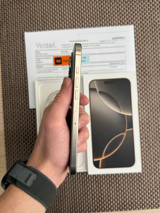 НОВ! Гаранция! iPhone 16 PRO MAX Лизинг от 78лв/м 256 Natural titanium