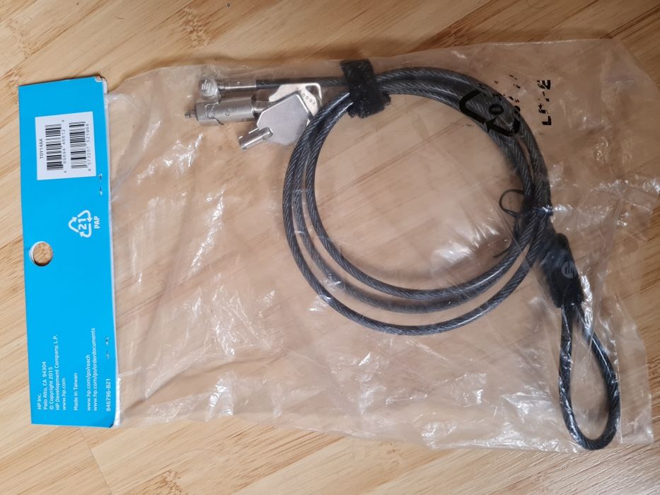 Cablu securitate laptop HP nou, sigilat - Kensington Lock