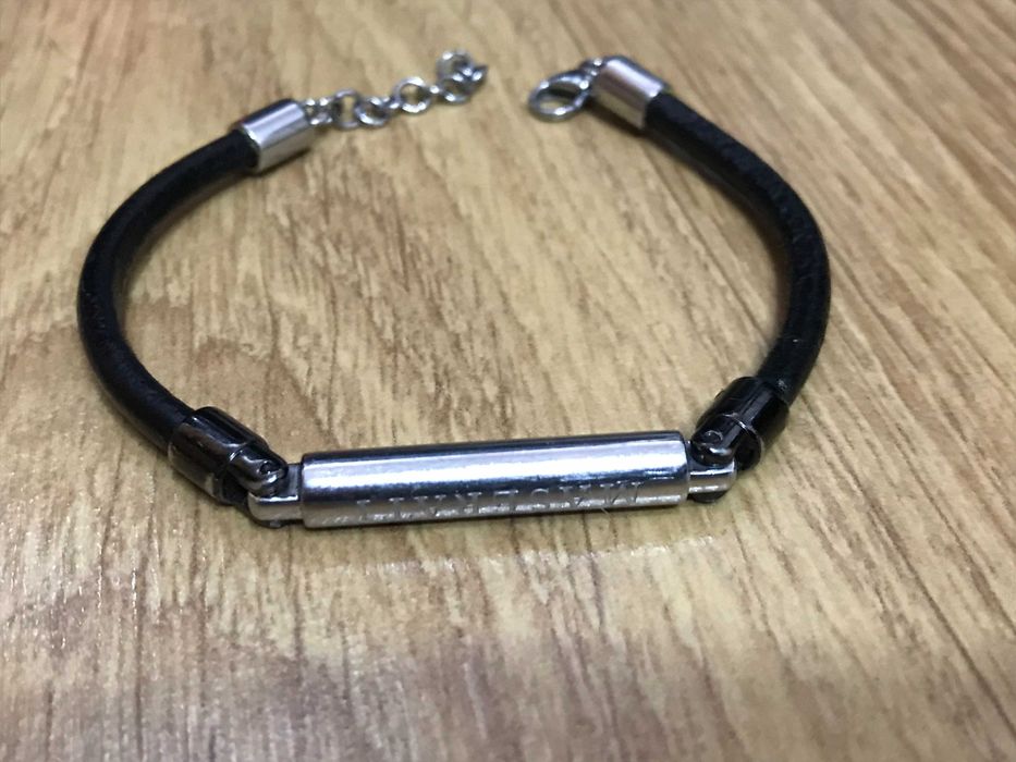 Brațara Bărbătească Maserati, Piele / Inox 20 cm