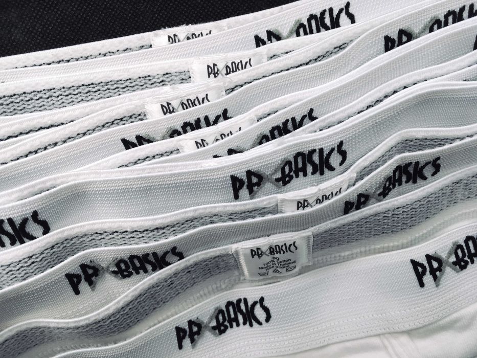 VINTAGE 2001 Made in Thailand PBXBASICS® White Briefs 9-Pack — W30