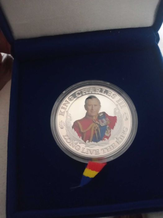 Medalie argintata Regele Charles al III-lea