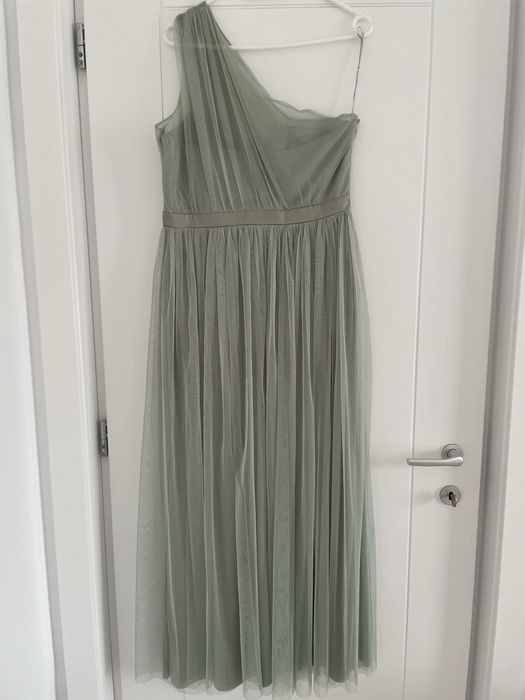 Rochie de petrecere culoarea salvie