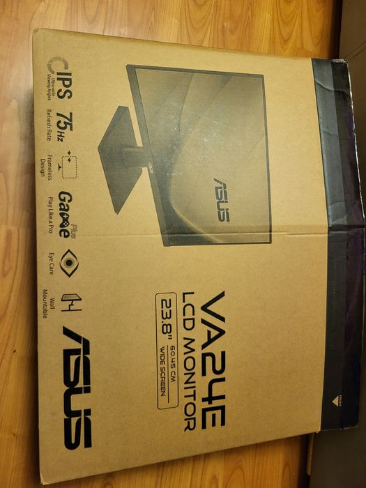 Monitor Eye Care ASUS VA24EHE, 23.8", Full HD, IPS, Rama ingusta, 75Hz