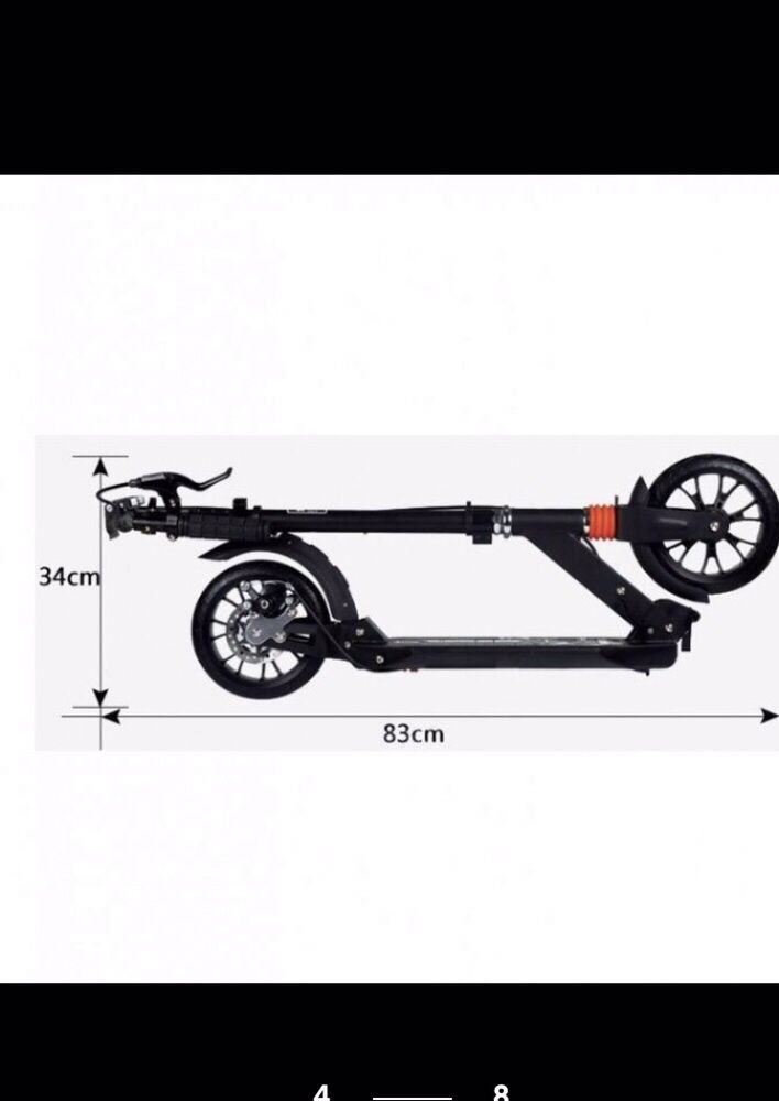 Самокат SCOOTER Дисковые тормоза 100 кг