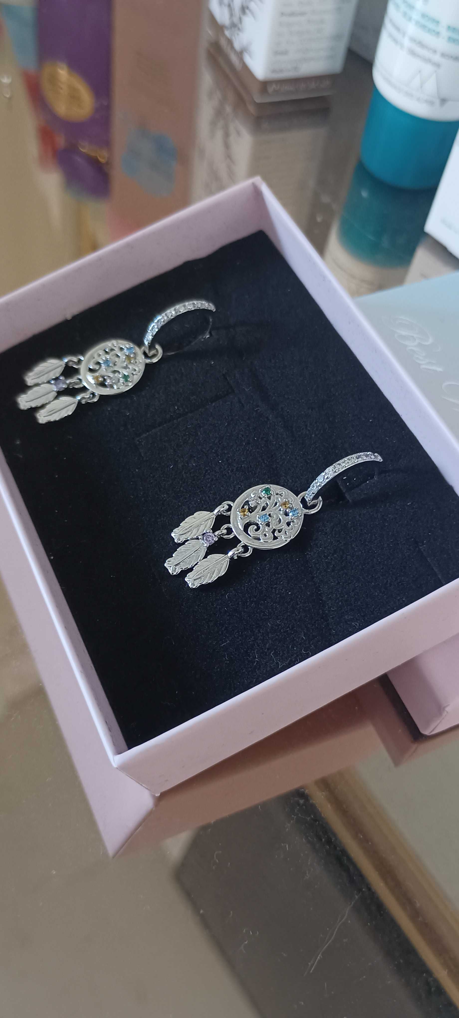 Сребърни дамски обеци