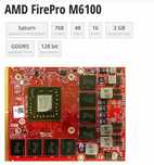 Placa video laptop slot MXM, AMD FirePro M6100 2G ram