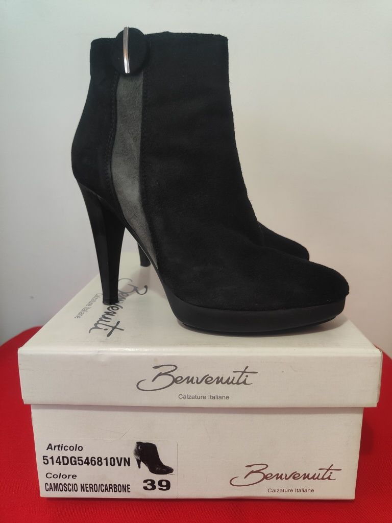 Botine negre Benvenuti