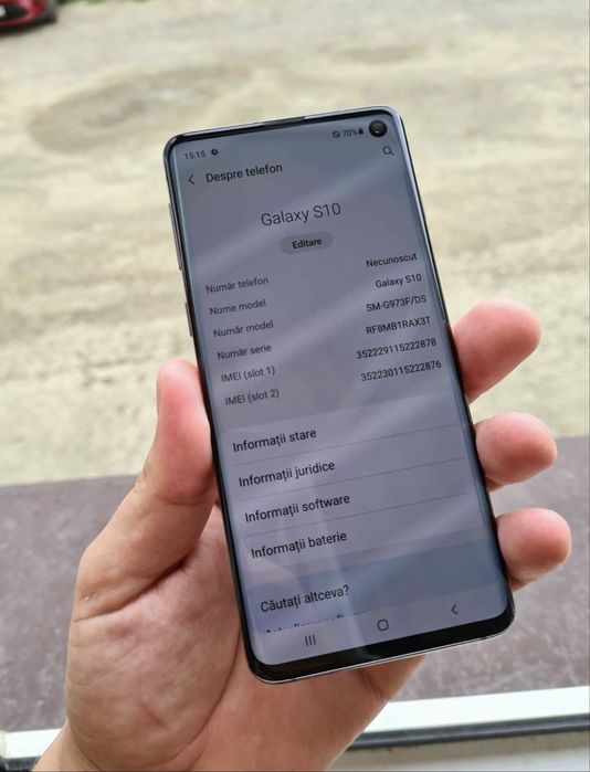 Telefon Samsung Galaxy S10 Impecabil ca Nou Black Schimb Trimit