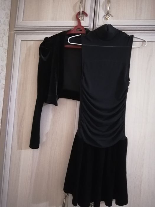 Платье двойка чёрное