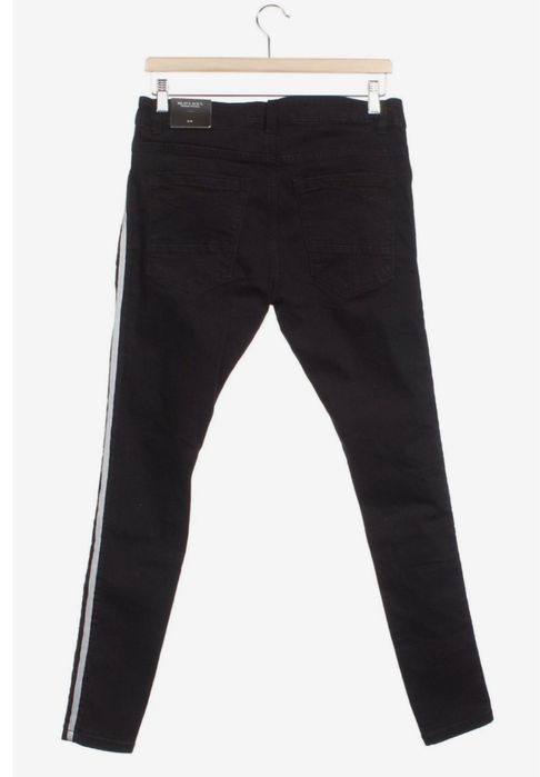Jeans / denim cu vipusca (margine) alba