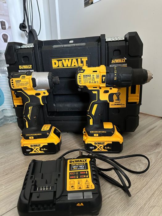 Set filetante 2024 Dewalt 18v brushless cu baterii de 5ah , încărcător