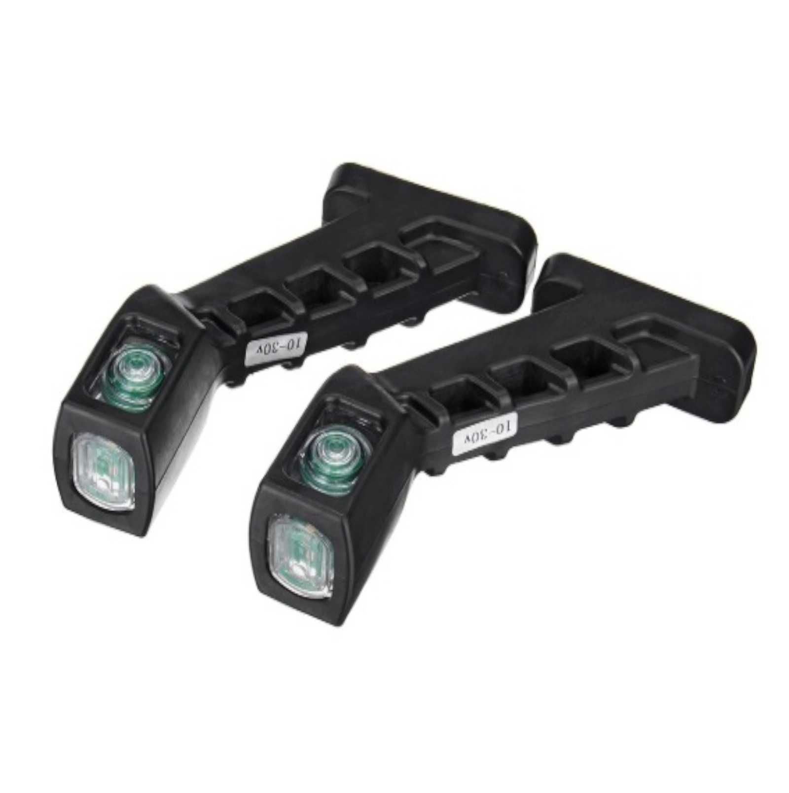 2 броя LED странични гумени рогчета маркери габаритни светлини 12-24V