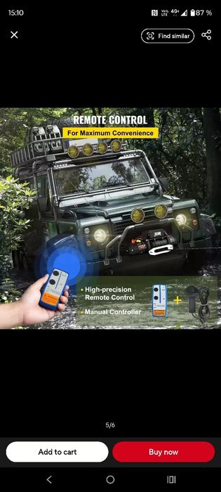 Troliu electric 12 volti 13500 lbs Nou!