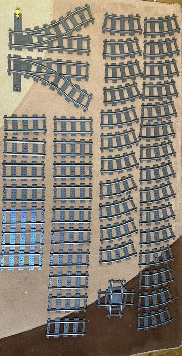 șine de tren Lego 9v